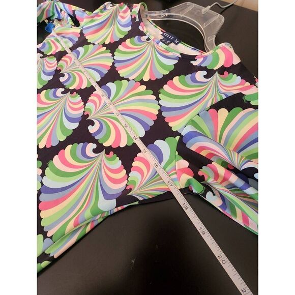 Melly M graphic print 3/4 sleeve top size small - Picture 7 of 8